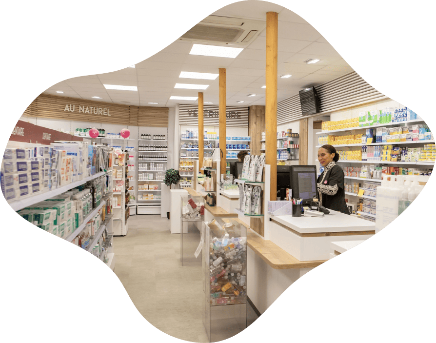 Photo de l'accueil d'une pharmacie