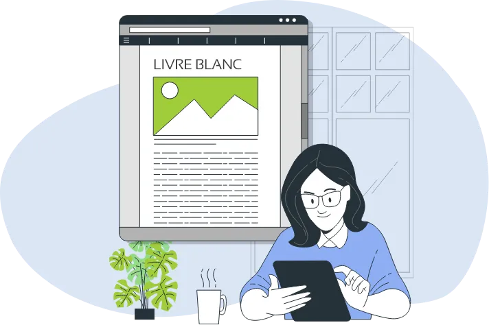 Une personne utilisant son ordinateur